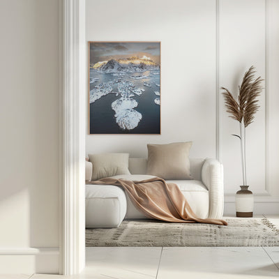 Snow covered islands