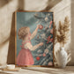 Young Girl At Chritmas Tree 1950s Style
