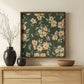 Floral Heritage bouquet forest green pattern