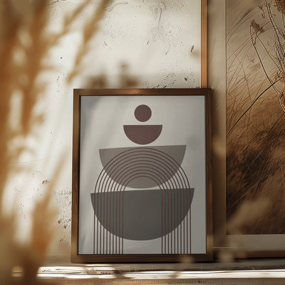 Brown Geometrical Shape Study