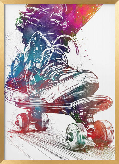 Skateboard sport art