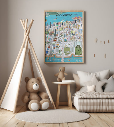 View Over Vancouver City by Artist Carla Daly