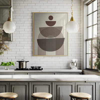 Brown Geometrical Shape Study