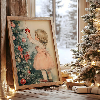 Young Girl At Christmas Eve