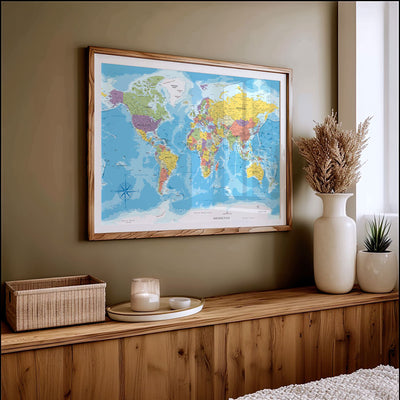 Verdenskart i fullfarge