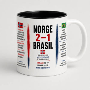 Norge slo Brasil 2–1 – Historisk fotballkrus