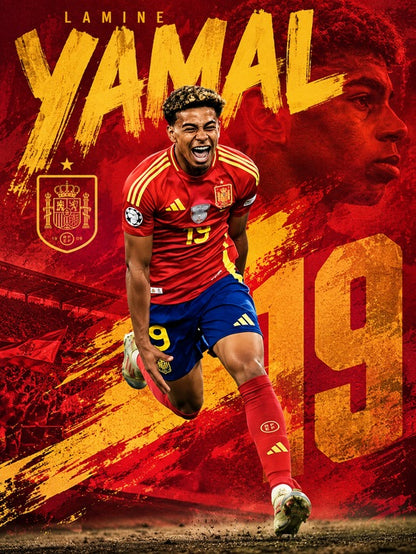 Lamine Yamal fotballplakat – produktbilde