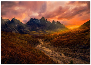 Yukon-solnedgang