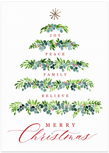 Christmas tree of wishes