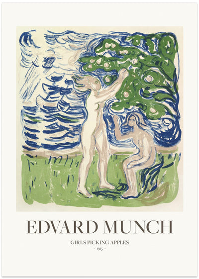 Girls Picking Apples