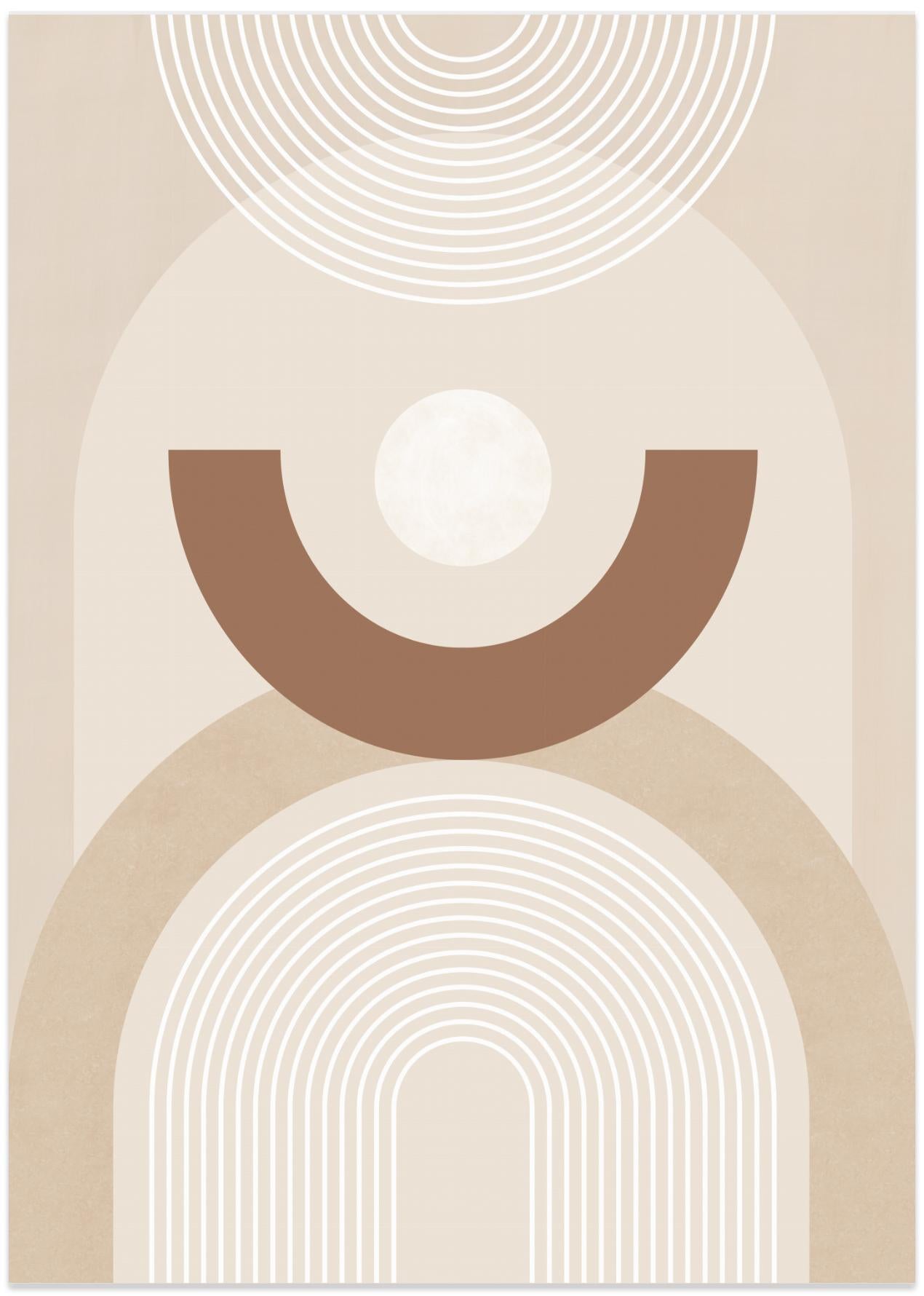 Beige Mid Century Poster No.1
