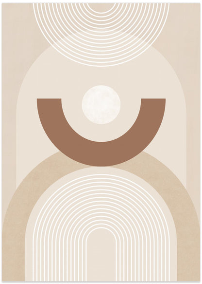 Beige Mid Century Poster No.1