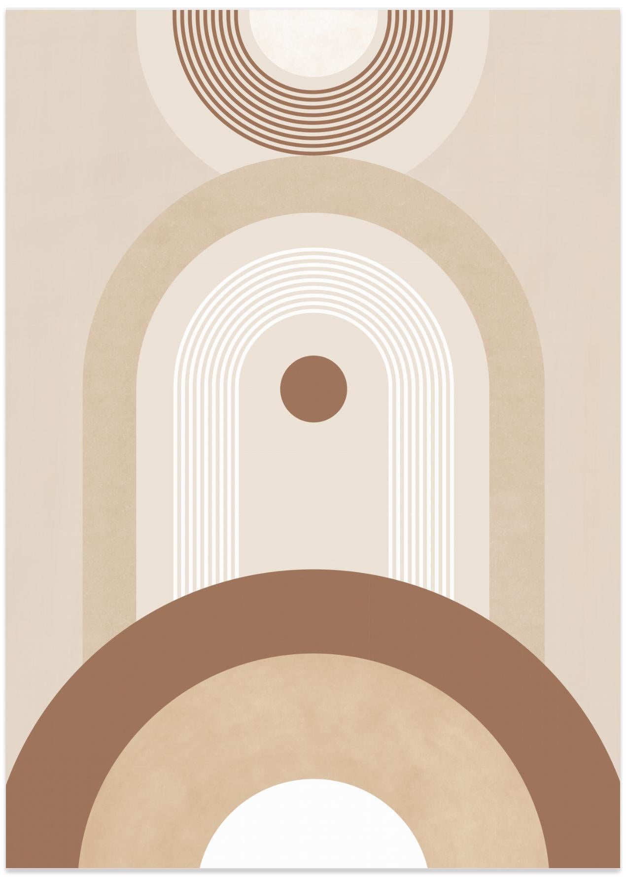 Beige Mid Century Poster No.2