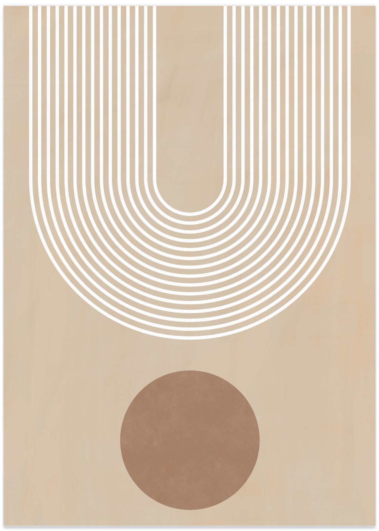 Beige Arc Poster No.3