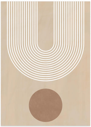 Beige Arc Poster No.3
