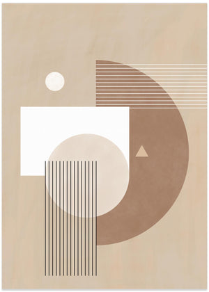 Neutral Semicircles Poster No.1