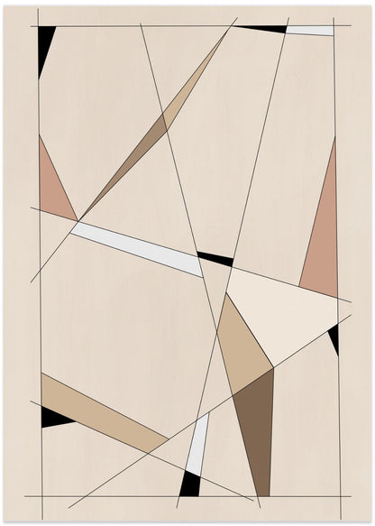 Geometric Beige art No.1