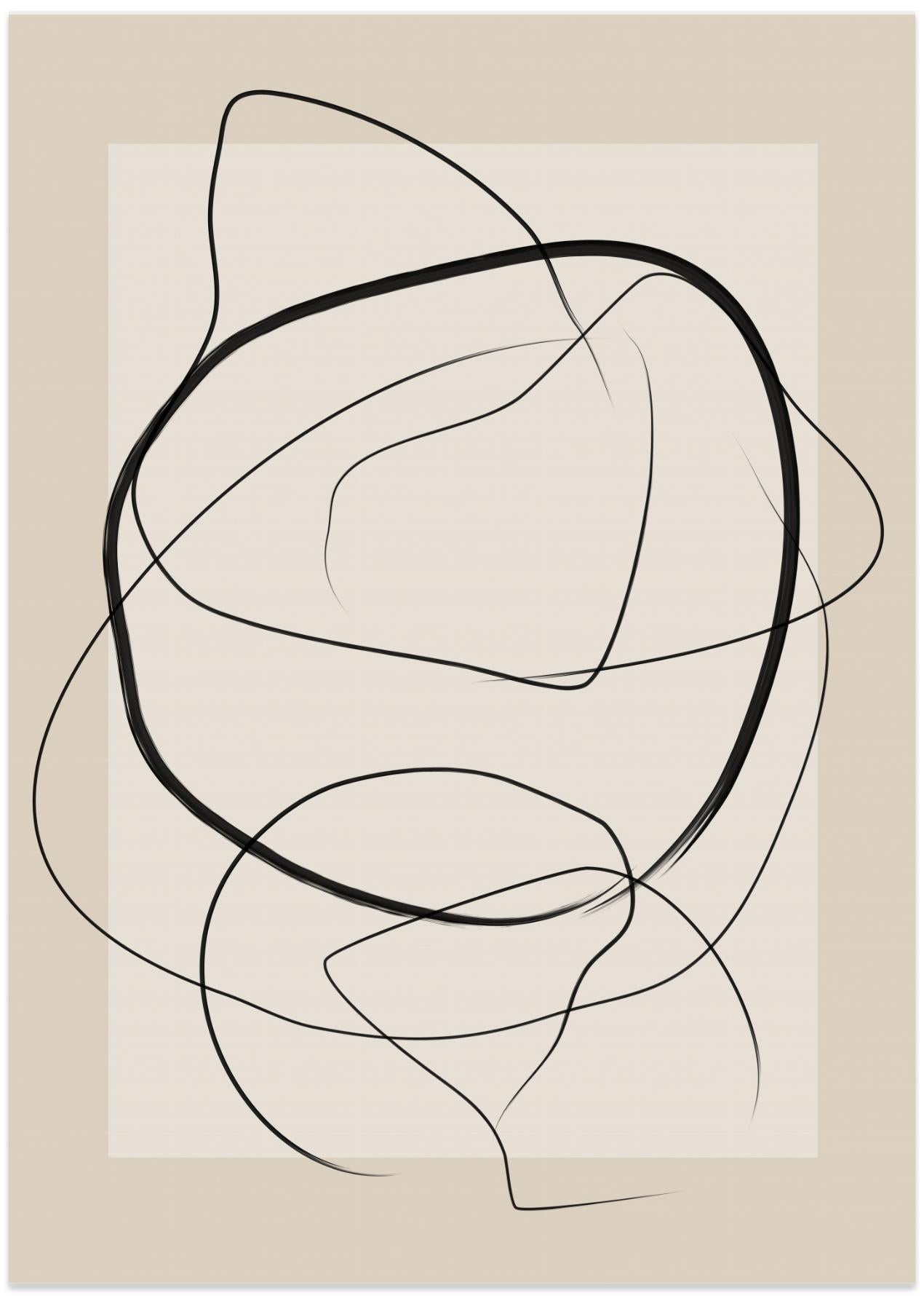 Soft Abstract Lines Art