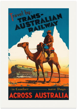 Trans-australsk jernbaneplakat
