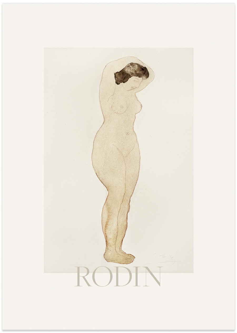 Nude, Standing With Hands On Head