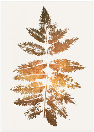 Oak Leaf Print (gold)
