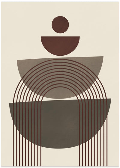 Brown Geometrical Shape Study