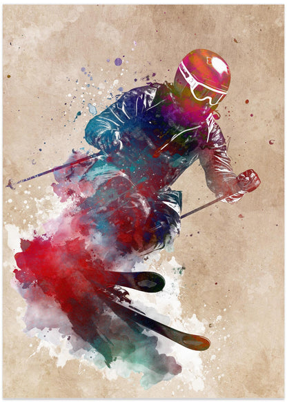 Ski sport art 1