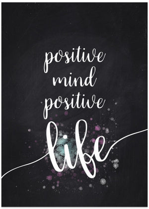 Tekstkunst POSITIVT SIND POSITIVT LIV