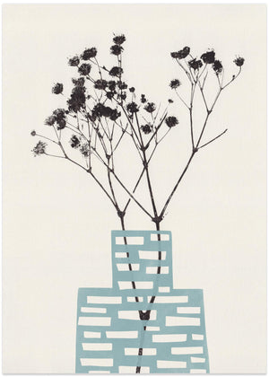 Gypsophila In a Blue Vase