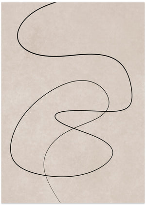Minimal stregtegning abstrakt tegning 02