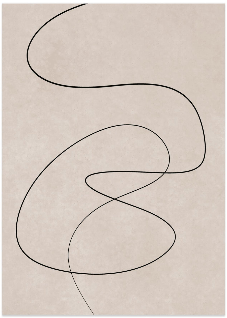 Minimal line art abstract drawing 02