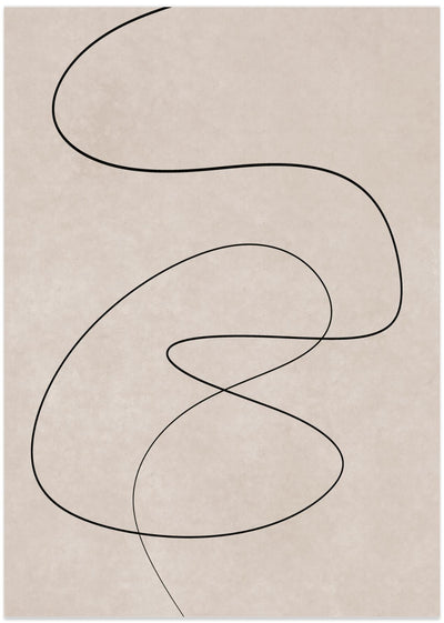 Minimal line art abstract drawing 02