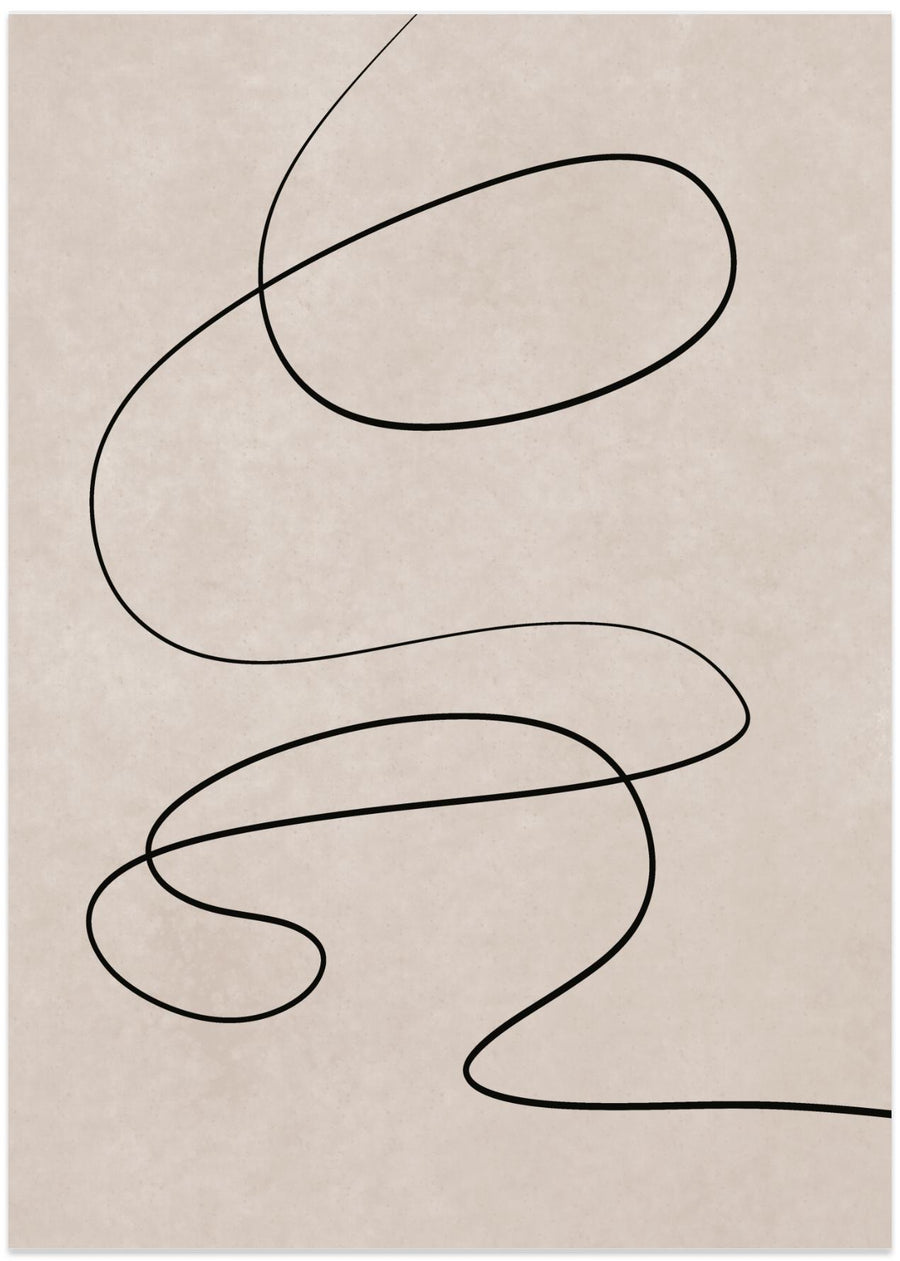 Minimal line art abstract drawing 03