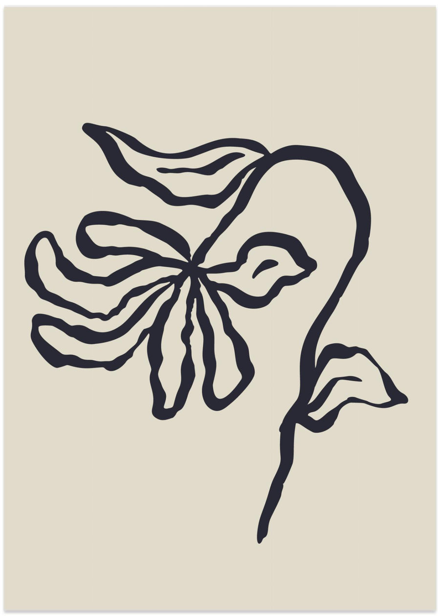Sketchy Flower Poster 24