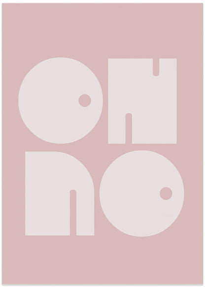 Oh No Pink Whiteratio 3x4 Print By Bohonewart