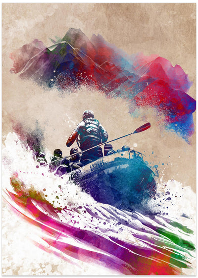 Sport Boats Rafting Art