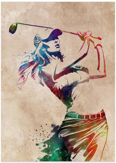 Sport Golf Player Art