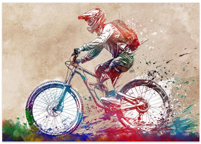 BMX biker sport art