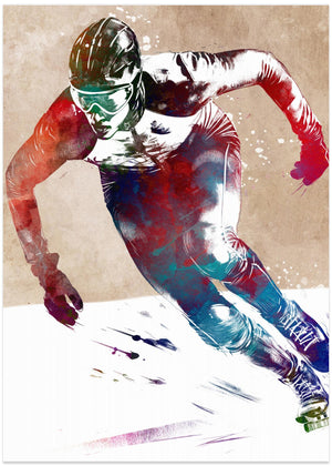 Speed Skating Sport Art