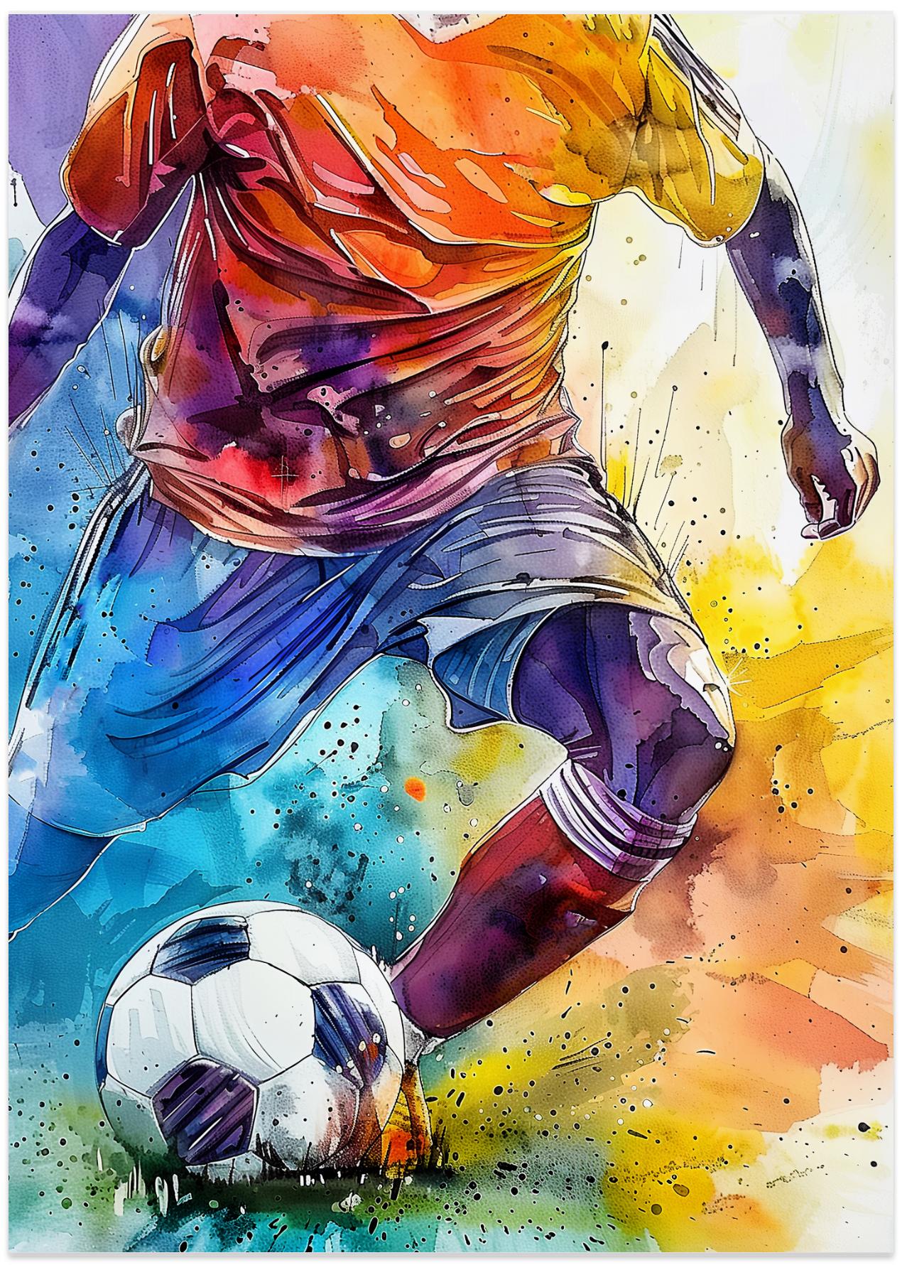 Sport Watercolor Football Player (2)