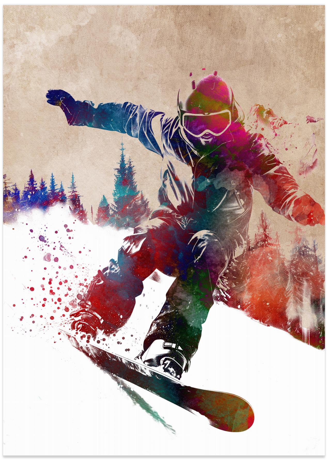 Sport Snowboard art
