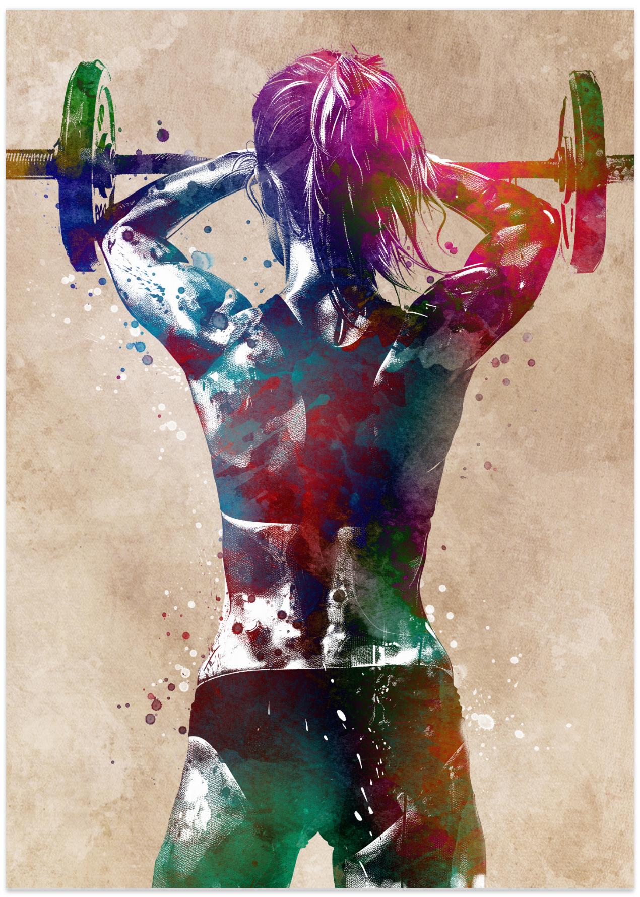 Fitness sport art
