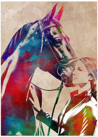 Horse Rider sport art