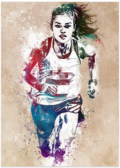 Runner sport art
