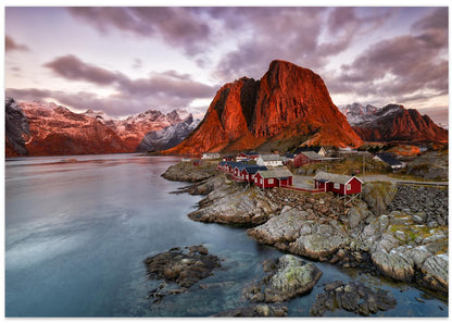 When the sun kisses Hamnoy