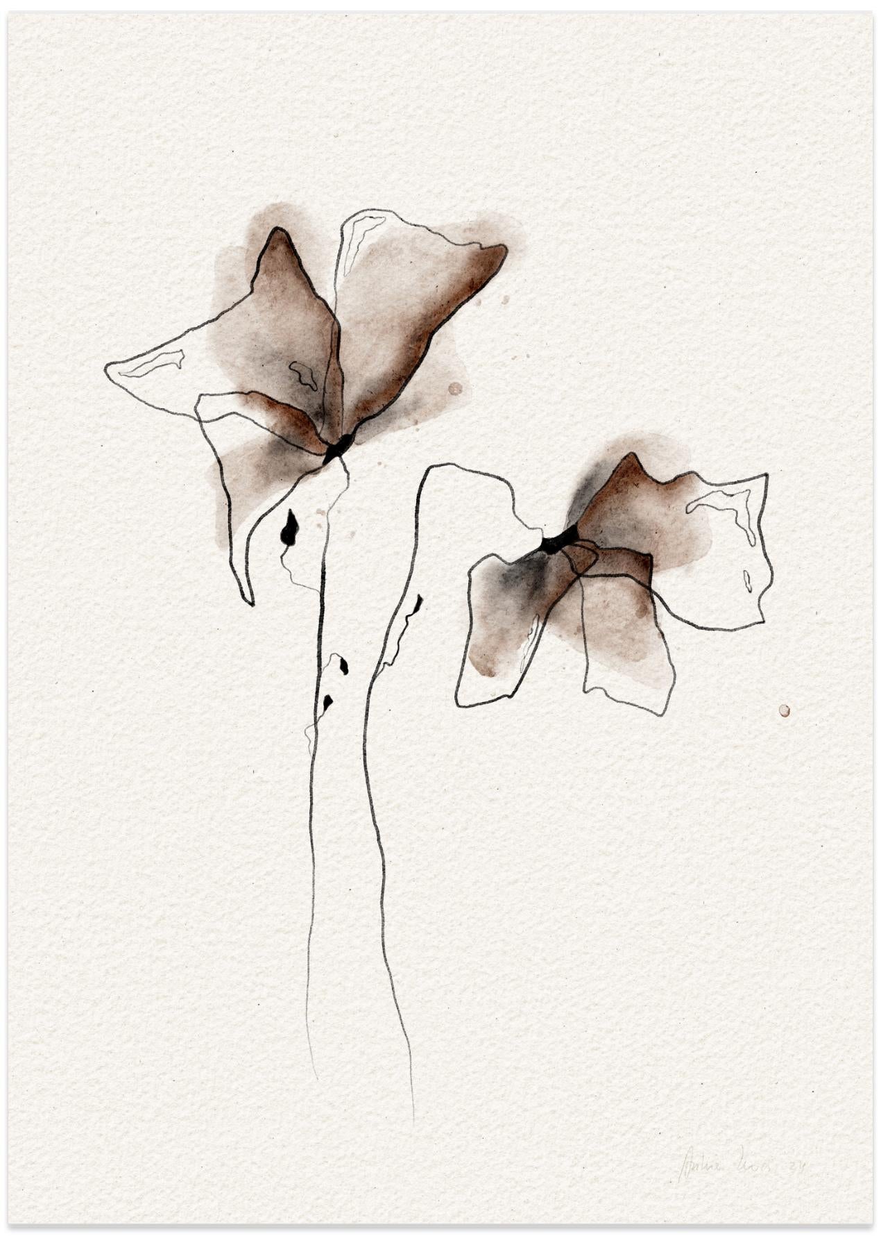 A Colorful Watercolor Floral Painting