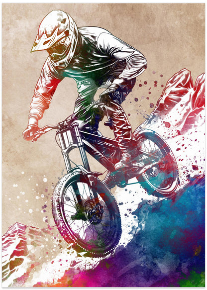 MTB Biker Art Cycling Sport 4