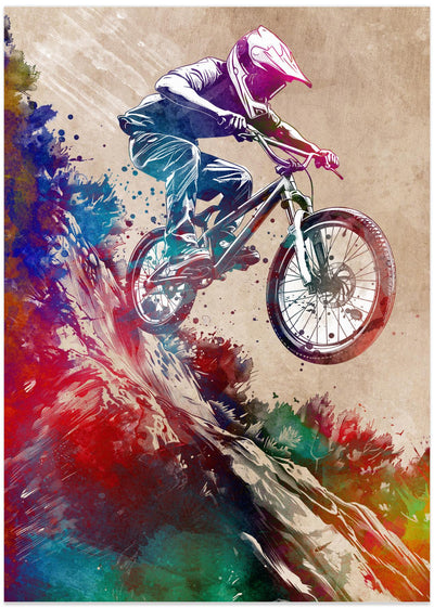 MTB Biker Art Cycling Sport 5