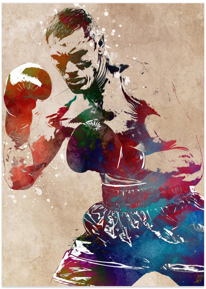 Boxing sport art