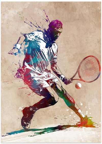 Tennis sport art